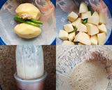 A picture of step 2 of Sago and potato Puri (farali).