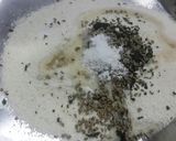 A picture of step 1 of Kurkuri Spirals.