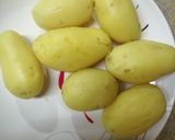 A picture of step 1 of Aloo sandwich.