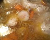 A picture of step 5 of Chicken and not Dumplings.