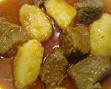 A picture of step 6 of Arvi Gosht.