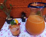 Foto del paso 6 de la receta: Agua de mango con frambuesa 🥭❤