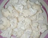 A picture of step 2 of Chilli cauliflower.