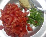 A picture of step 2 of Paneer biryani.