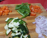 Foto del paso 1 de la receta: Fritada de verduras con butifarra negra y chorizo