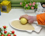 Foto langkah ke 8 dari resep BISA DIFROZEN | SESAME BALL LUMER UBI-MOZZARELLA ALA RISOLES KAMBOJA.