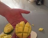 A picture of step 6 of Easy Mango Tofu Red Thai curry.