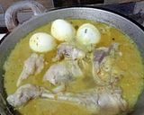 Foto langkah ke 3 dari resep Lontong Opor Ayam Semarang Komplit.