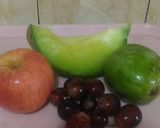 Foto langkah ke 1 dari resep Jus Diet Apel Anggur Mangga dan Melon.