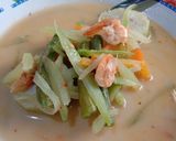 Foto langkah ke 8 dari resep Lontong Lodeh Ceria.