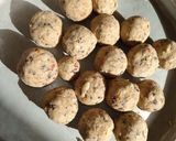 A picture of step 2 of Bean balls.