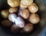 A picture of step 1 of Schezwan sauce baby potatoes.