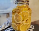 A picture of step 2 of Elderflower Syrup.