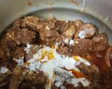 A picture of step 6 of Beef pulao biryani.