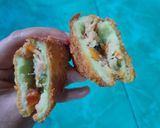 Foto langkah ke 10 dari resep Roti Goreng isi Wortel.