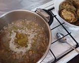 Foto del paso 7 de la receta: Alcachofas rellenas con habitas y guisantes (vegano)
