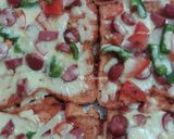 Gambar langkah 8 resipi Pizza Roti.