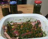 Foto del paso 2 de la receta: Carne al horno con papas y batatas con salsa schug
