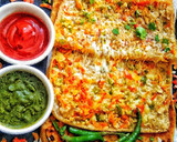 चीज़ वैजी पराठा (Cheese Veggies Paratha recipe in Hindi) रेसिपी चरण 11 फोटो