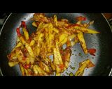 A picture of step 5 of Chips masala.
