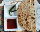 A picture of step 6 of Aloo Paratha.