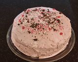 A picture of step 19 of Chocolate Layer Cake with Cherry Cheesecake Filling and Frosting.