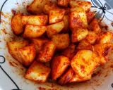 A picture of step 2 of Grilled Tandoori Potato Bites #15minutesorlesscookingcontest.