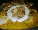 A picture of step 6 of Beef green karhai.