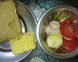 A picture of step 1 of Multi grain bread sandwich.
