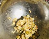 A picture of step 2 of Sabudana vada lollipops.