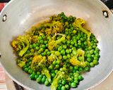 A picture of step 5 of Butter garlic Broccoli with peas 😋(Healthy morning Breakfast).