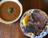A picture of step 7 of California Farm Quesa Birria Tacos and Consommé.