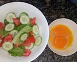 Hình bước làm 1 của món Salad trộn trứng - Món ăn giảm cân