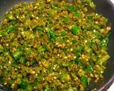 A picture of step 8 of Rajasthani Mirchi Ka Kutta.
