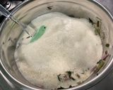 Une image de l'étape 18 de Flan aux fanes de carottes, oignons nouveaux, jambon et saint Moret.