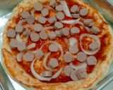 Foto langkah ke 4 dari resep Pizza Sosis no ulen.