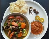 Foto langkah ke 4 dari resep Sup Iga Kambing Berempah.