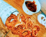 क्रिस्पी प्याज़ के रिंग्स (crispy pyaz ke rings recipe in Hindi) रेसिपी चरण 7 फोटो