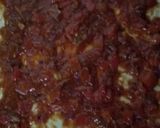 A picture of step 6 of Homemade Beef brawn pizza#moms recipe.