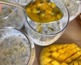 Une image de l'étape 3 de Graines de chia au lait de cajou, à la mangue fraîche et au fruit de la passion.