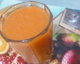 A picture of step 4 of Carrot and orange drink!.