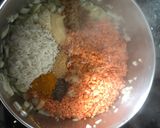 A picture of step 1 of Split lentil soup شوربه عدس.