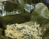 Foto langkah ke 9 dari resep Bothok/Pepes daun singkong dan tahu.