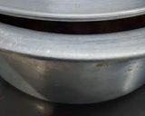 A picture of step 3 of Jhinga Pulao.