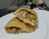 Foto del paso 15 de la receta: Empanadas🥟 xl de atún🥙 salchicha🍗pollo🌰cebolla y queso🧀