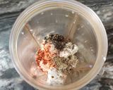 A picture of step 1 of Herbed cream cheese.