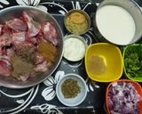 A picture of step 1 of Chicken Barra.