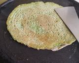 A picture of step 5 of Split Mung beans chilla.
