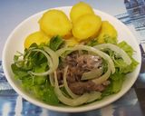 Hình bước làm 3 của món Salad bắp bò