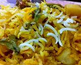 A picture of step 6 of Student Biryani (Beef Biryani).